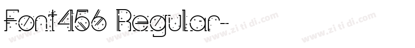 Font456 Regular字体转换